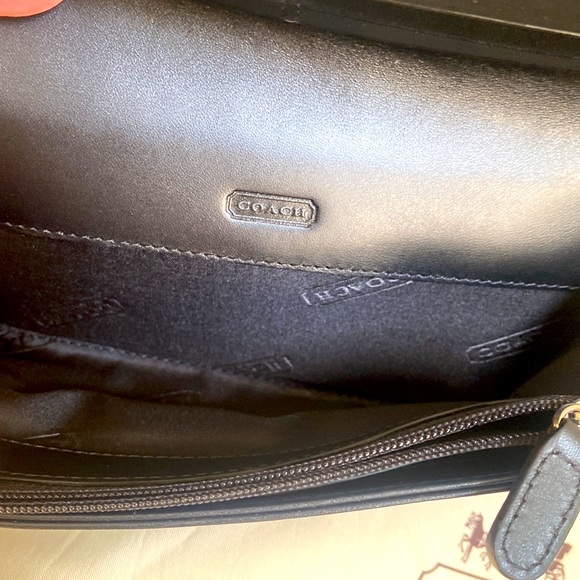 Coach Vintage Rare Black Leather Wallet NWT - Picture 4 of 6